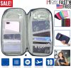 Travel Passport Wallet 12Cells Ticket ID Credit Card Holder Water Repellent Documents Phone Organizer Zipper Case Business Trip Daily Use