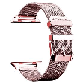 Stainless Steel Classic Buckle Band Replacement for 42MM Apple Watches Series 1/2/3 (Option: 42mmiWatchStainlessBand RoseGold)