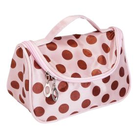 Travel Makeup Bag Portable Cosmetic Organizer with Cosmetic Mirror Waterproof Toiletry Wash Bag for Women (Option: OrganizerBag Coffee)