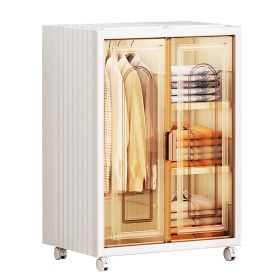 Small Wardrobe Closet Kids Wardrobe Clear Wardrobe Closet for Hanging Clothes Stackable Storage Cabinet with Magnetic Design for Living Room Bedroom D (Option: StorageBin Clear4Cube)