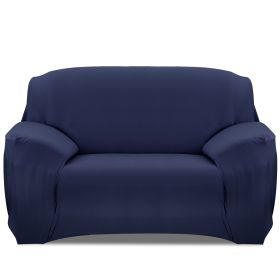 Sofa Cover Printed Stretch Sofa Furniture Cover Soft Sofa Slipcover Polyester Furniture Protector Cover (Option: SofaCover NavyBLU2S)