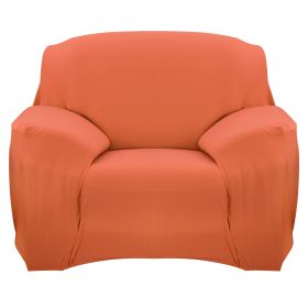Sofa Cover Printed Stretch Sofa Furniture Cover Soft Sofa Slipcover Polyester Furniture Protector Cover (Option: SofaCover Orange1S)
