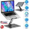 Laptop Stand Riser Stepless Angle Adjustable Ergonomic Notebook Holder Heat Dissipation Notebook Elevator for Laptop Tablet Drawing Board up to 15.6in