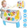 Toddler Musical Learning Table Educational Baby Toys Musical Activity Table Learning Center for 6+ Months Boys Girls Gift
