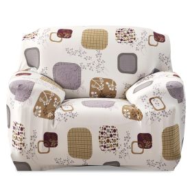 Sofa Cover Printed Stretch Sofa Furniture Cover Soft Sofa Slipcover Polyester Furniture Protector Cover (Option: SofaCover Blocks1S)