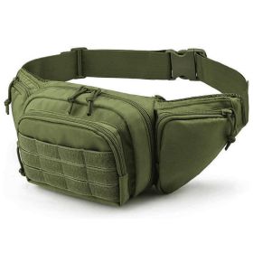 Tactical Fanny Pack For Men Concealed Carry Bag Military Waist Bag Traveling Waist Pouch with Adjustable Strap Quick Release for Camping Hiking (Option: HolsterPack ArmyGreen)