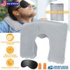Travel Pillow Inflatable U Shape Neck Pillow Neck Support Head Rest Office Nap Car Airplane Cushion