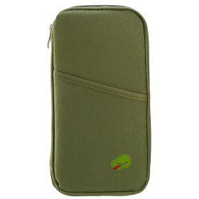Travel Passport Wallet 12Cells Ticket ID Credit Card Holder Water Repellent Documents Phone Organizer Zipper Case Business Trip Daily Use (Option: CasePassportBag LimonGreen)