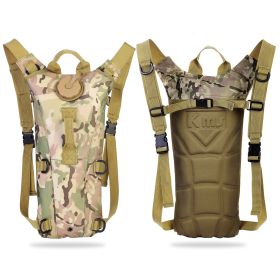 Tactical Hydration Pack 3L Water Bladder Adjustable Water Drink Backpack for Hiking Cycling Climbing Running (Option: 2LWaterBag Military)