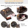 Ladies Canvas Tote Bag Multifunctional Purse Handbag Adjustable Shoulder Rucksack Convertible Backpack Wear-Resistant Dirt-Proof For Women School Offi