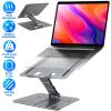 Laptop Stand Riser Stepless Angle Adjustable Ergonomic Notebook Holder Heat Dissipation Notebook Elevator for Laptop Tablet Drawing Board up to 15.6in