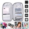 Travel Passport Wallet 12Cells Ticket ID Credit Card Holder Water Repellent Documents Phone Organizer Zipper Case Business Trip Daily Use