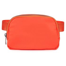 Sport Fanny Pack Unisex Waist Pouch Belt Bag Purse Chest Bag for Outdoor Sport Travel Beach Concerts Travel 20.86in-35.03in Waist Circumference with A (Option: BeltBag Orange)