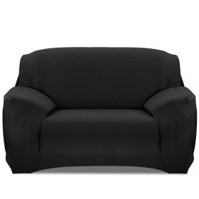 Sofa Cover Printed Stretch Sofa Furniture Cover Soft Sofa Slipcover Polyester Furniture Protector Cover (Option: SofaCover BLK2S)