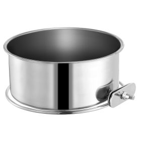 Stainless Steel Dog Bowl Pets Hanging Food Bowl Detachable Pet Cage Food Water Bowl with Clamp Holder (Option: HangOnBowFeeder L)