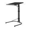 Folding Tray Table Portable Sofa TV Tray Laptop Desk C Side Adjustable Eating Dinner Coffee Table with 3 Adjustable Heights 3 Angles 55lbs Load Bearin