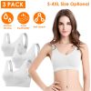 3 Pack Sport Bras For Women Seamless Wire-free Bra Light Support Tank Tops For Fitness Workout Sports Yoga Sleep Wearing