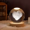 1pc Creative Crystal Ball Decoration; Desktop Night Light; Bedroom Night Light Valentine's Day Gifts Birthday Gifts