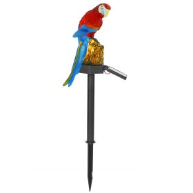 Solar Powered Parrot Garden Light IP65 Waterproof LED Parrot Landscape Lamp Decorative Lawn Lights For Yard Driveway Walkway Patio (Option: SolarLight RedParrot)