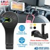 Car Hook Car Seat Back Hook Car Headrest Hook Hanger with Phone Mount Holder Lock Phone Bracket