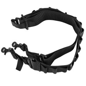 Tactical Shotgun Sling 2 Point Gun Sling Adjustable Shoulder Strap Rifle Shotgun Belts w/ 15-Shell Holders (Option: SinglePointGunSling Black)